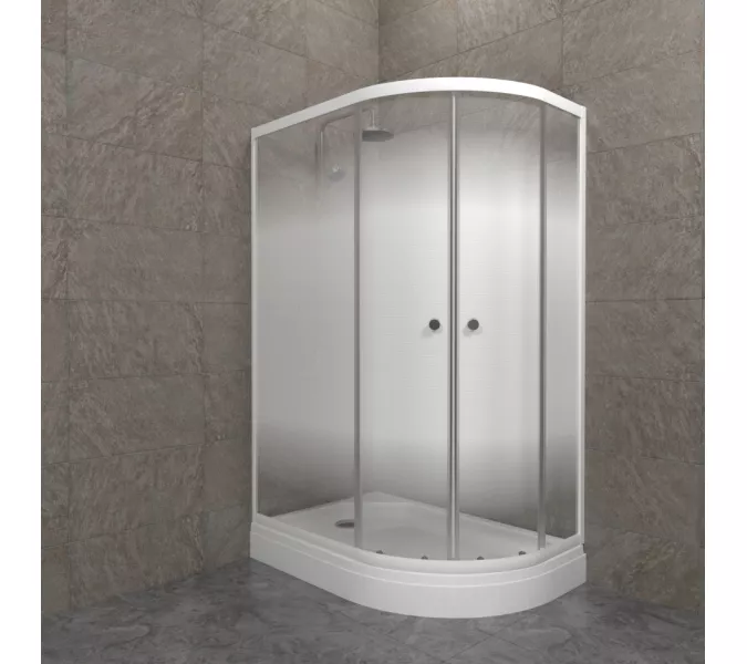 Душевое ограждение  Triton КОРАЛЛ-ЛАЙТ R/L 120х80 ( А- низкий поддон), Цвет стекла: с рисунком, Цвет профиля: Белый, Тип поддона: Низкий, Выбрать размер: 120х80, Ориентация: левая