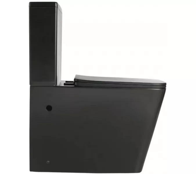 Унитаз напольный ESBANO DUERO (Matt Black), изображение 3