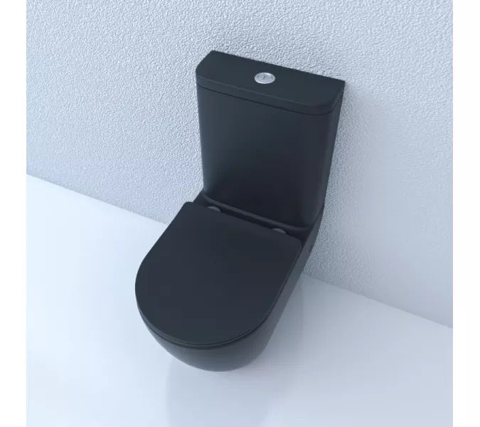 Унитаз напольный ESBANO FORTEX-N (Matt Black)., изображение 3