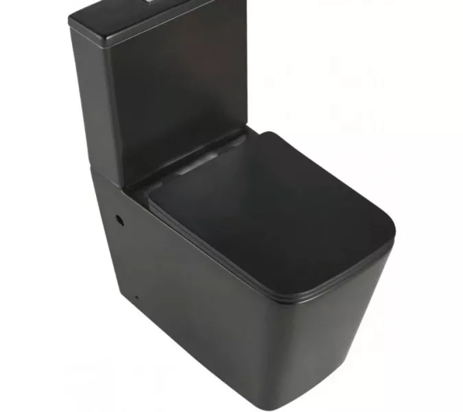 Унитаз напольный ESBANO DUERO (Matt Black), изображение 4