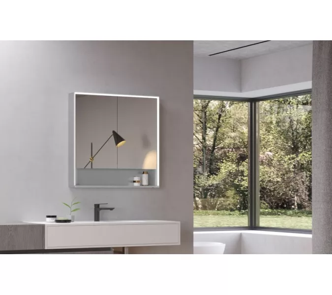 Зеркальные шкафы с подсветкой ESBANO ES-5508/ES-5509, Выбрать размер: 80х80, изображение 5