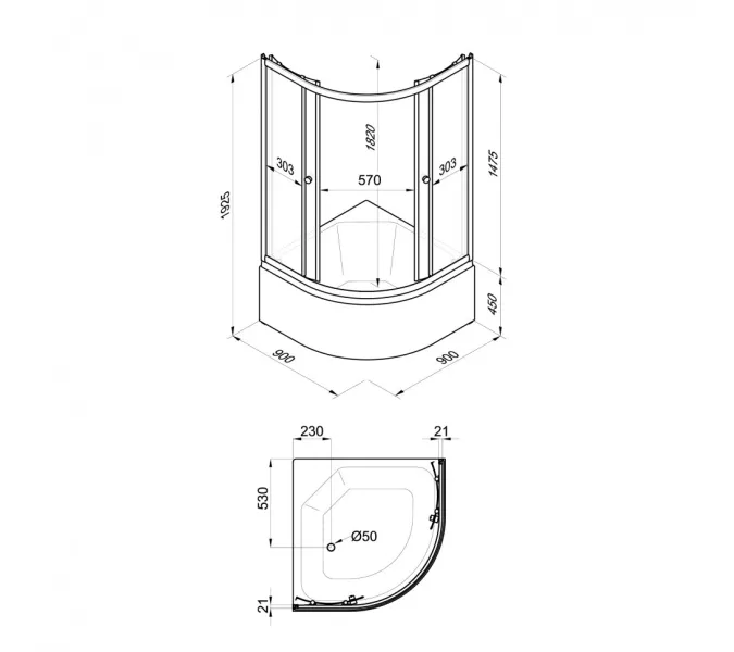 Душевое ограждение Triton ВЕЛЬВЕТ Б высокий поддон 90х90, Цвет стекла: матовое, Цвет профиля: Белый, Тип поддона: Высокий, Выбрать размер: 90х90, изображение 8