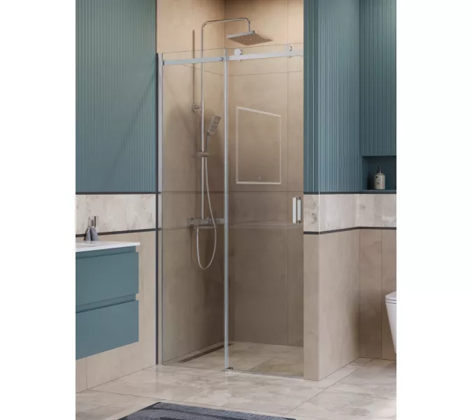 Душевая дверь BelBagno SOFT_CLOSE-2-BF-1/-C-Cr, Цвет стекла: прозрачное, Цвет профиля: Хром, Цвет профиля (вариация): Хром, Выбрать размер: 100, изображение 4