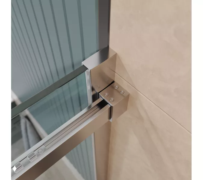 Душевая дверь BelBagno SOFT_CLOSE-2-BF-1/-C-Cr, Цвет стекла: прозрачное, Цвет профиля: Хром, Цвет профиля (вариация): Хром, Выбрать размер: 100, изображение 9