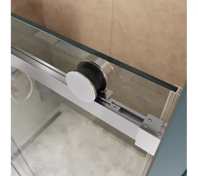 Душевая дверь BelBagno SOFT_CLOSE-2-BF-1/-C-Cr, Цвет стекла: прозрачное, Цвет профиля: Хром, Цвет профиля (вариация): Хром, Выбрать размер: 100, изображение 10