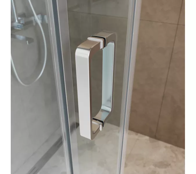 Душевая дверь BelBagno SOFT_CLOSE-2-BF-1/-C-Cr, Цвет стекла: прозрачное, Цвет профиля: Хром, Цвет профиля (вариация): Хром, Выбрать размер: 100, изображение 8