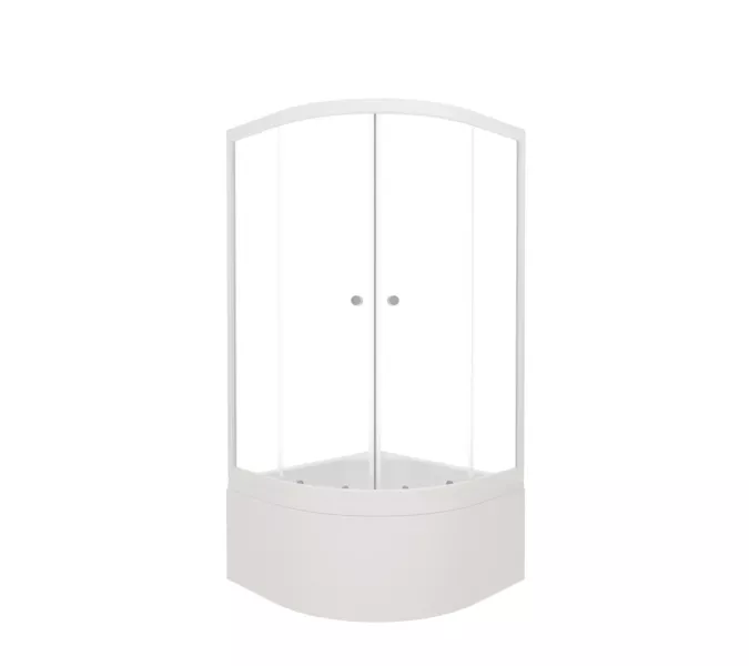 Душевое ограждение Triton УЛЬТРА  (Б-высокий поддон) 90х90, Цвет стекла: прозрачное, Цвет профиля: Белый, Тип поддона: Высокий, Выбрать размер: 90х90, изображение 6