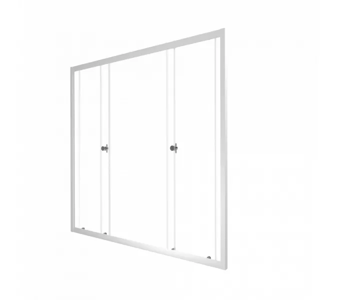 Штора на ванну Triton Ультра, Цвет стекла: прозрачное, Цвет профиля: Белый, Выбрать размер: 150, изображение 3