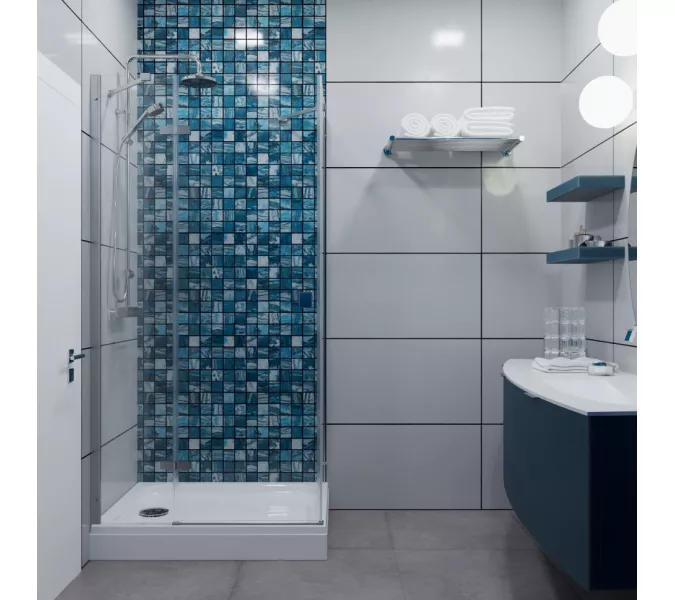 Душевое ограждение Triton "БРАВА-ХРОМ" 120х80 (низкий  поддон), изображение 2