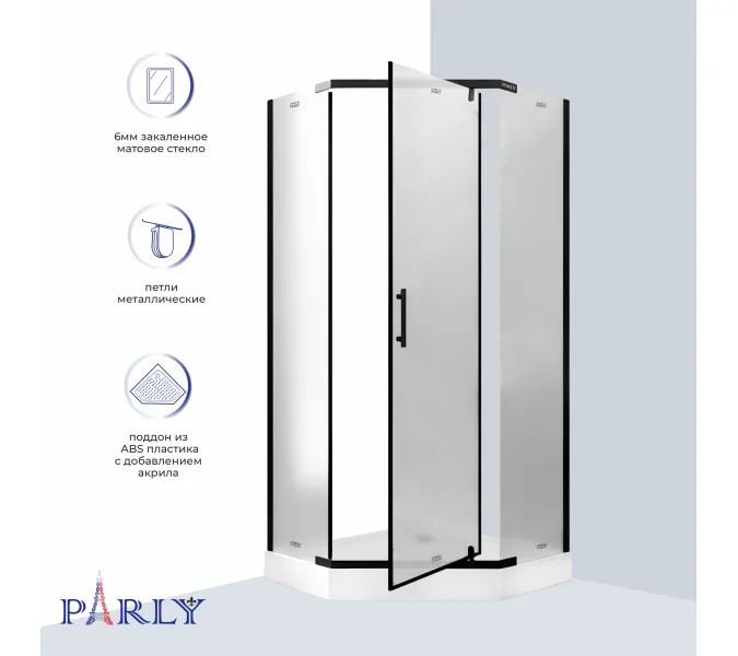 Душевой  уголок ZPE911BF PARLY с поддоном, изображение 6