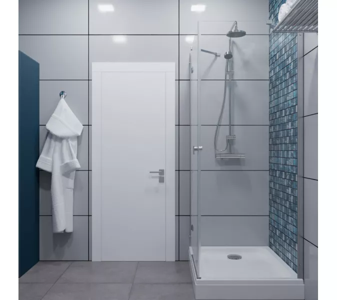 Душевое ограждение Triton "БРАВА-ХРОМ" 120х80 (низкий  поддон), изображение 3