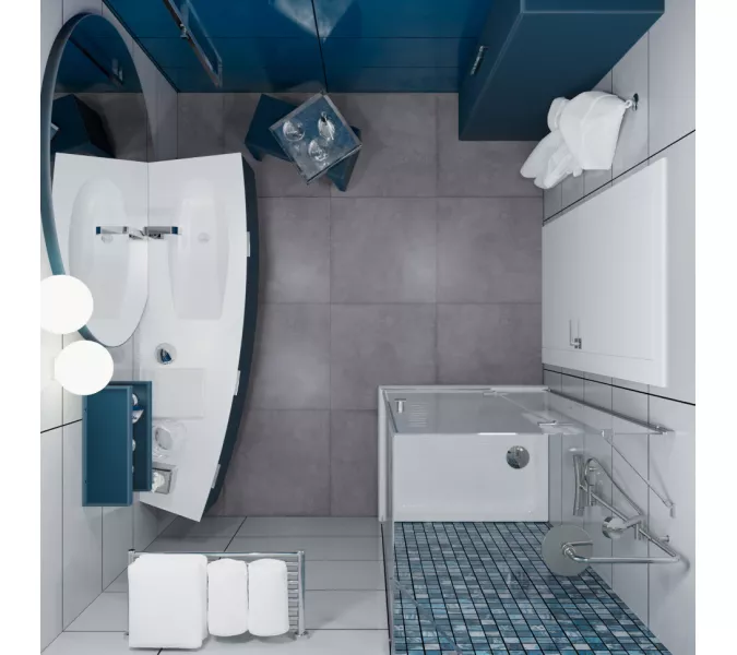 Душевое ограждение Triton "БРАВА-ХРОМ" 120х80 (низкий  поддон), изображение 4