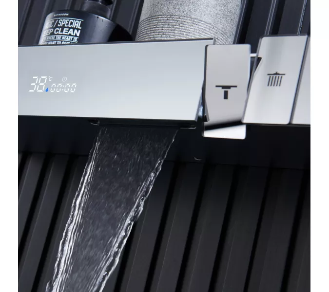 Встроенная душевая система Black&White GH-9025C, Выбрать цвет: Хром, изображение 8