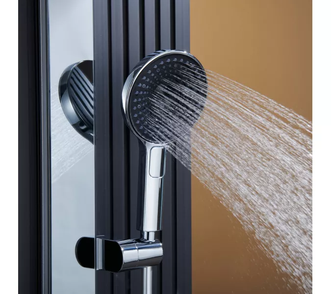 Встроенная душевая система Black&White GH-9025C, Выбрать цвет: Хром, изображение 13