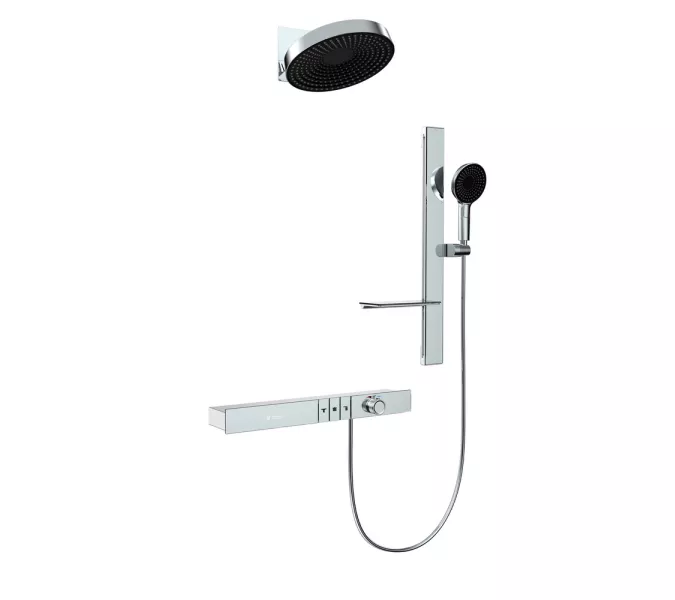 Встроенная душевая система Black&White GH-9025C, Выбрать цвет: Хром