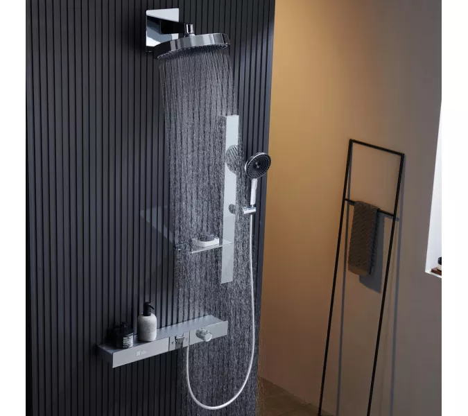 Встроенная душевая система Black&White GH-9025C, Выбрать цвет: Хром, изображение 2