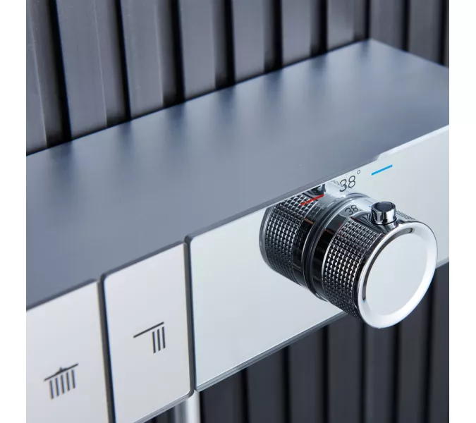 Встроенная душевая система Black&White GH-9025C, Выбрать цвет: Хром, изображение 10