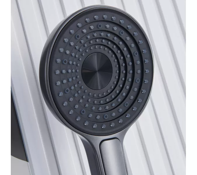 Встроенная душевая система Black&White GH-9025GM, Выбрать цвет: Оружейная сталь, изображение 15