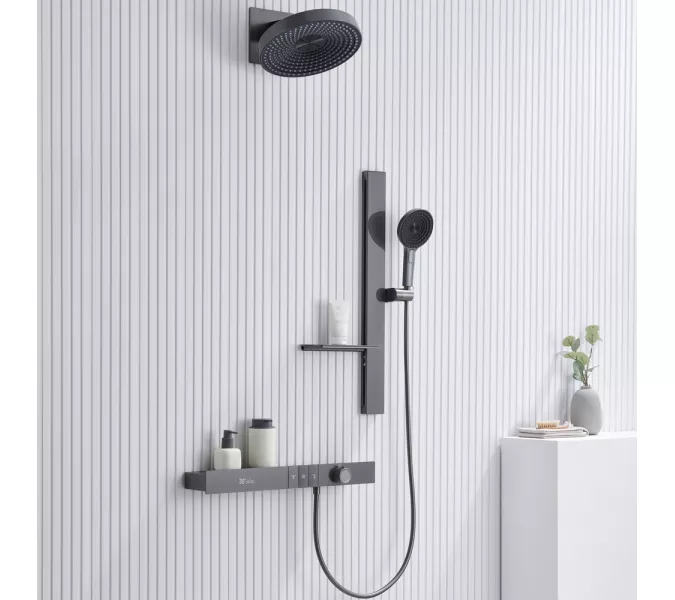 Встроенная душевая система Black&White GH-9025GM, Выбрать цвет: Оружейная сталь, изображение 13