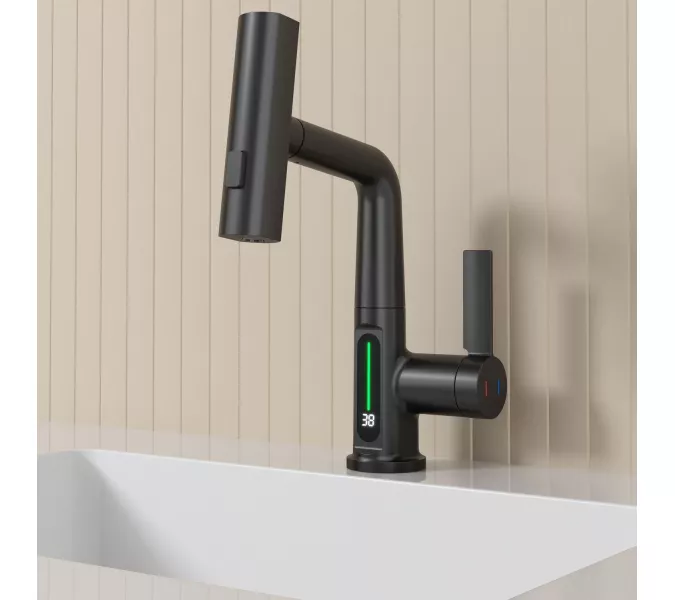 Смеситель для раковины Black&White SD3027B, Выбрать цвет: Черный