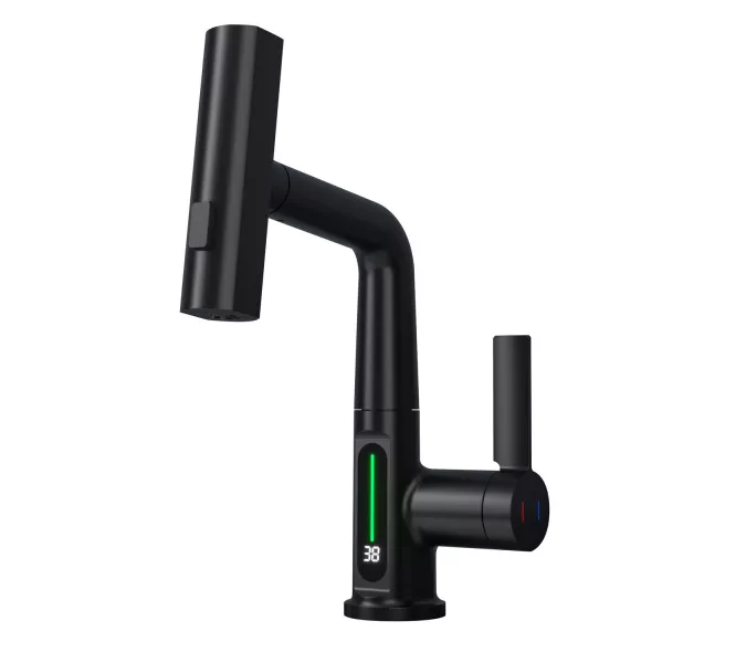 Смеситель для раковины Black&White SD3027B, Выбрать цвет: Черный, изображение 10