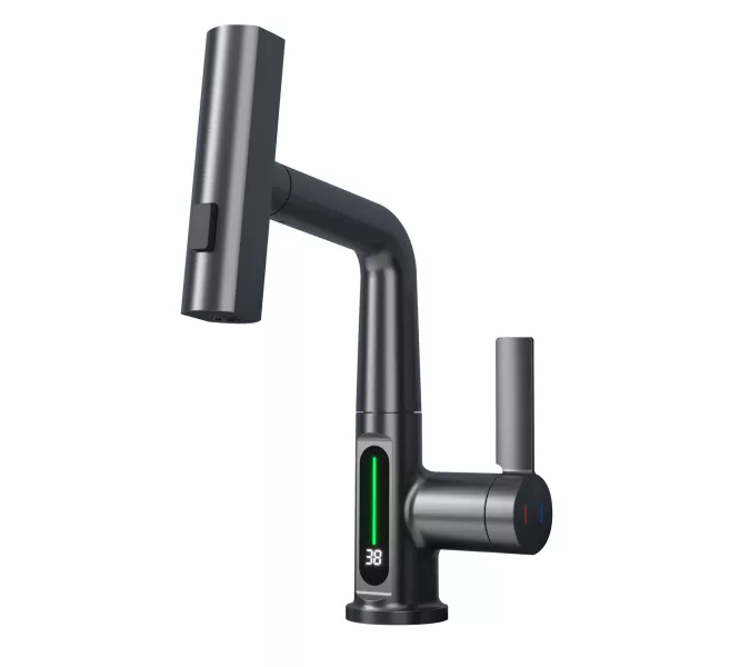 Смеситель для раковины Black&White SD3027GM, Выбрать цвет: Оружейная сталь, изображение 13