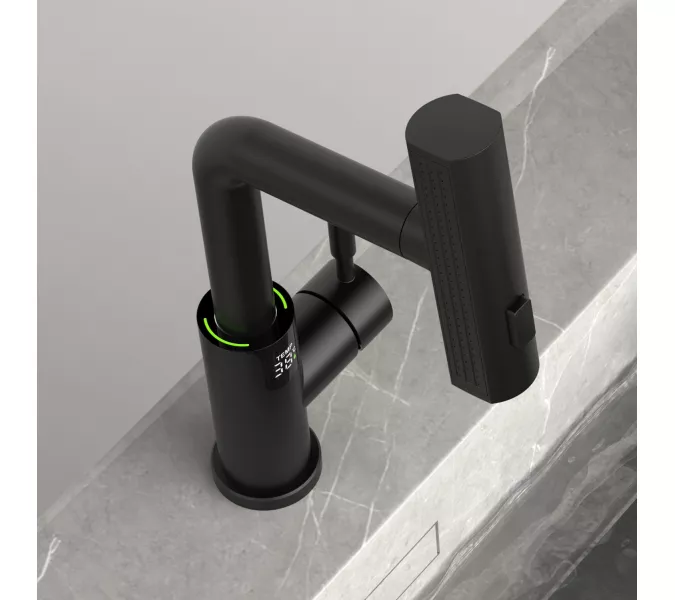 Смеситель для раковины Black&White SD3028B, Выбрать цвет: Черный, изображение 5