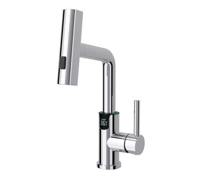 Смеситель для раковины Black&White SD3028C, Выбрать цвет: Хром, изображение 9