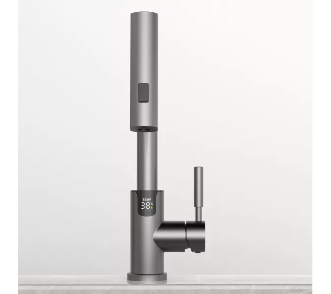 Смеситель для раковины Black&White SD3028GM, Выбрать цвет: Оружейная сталь, изображение 9