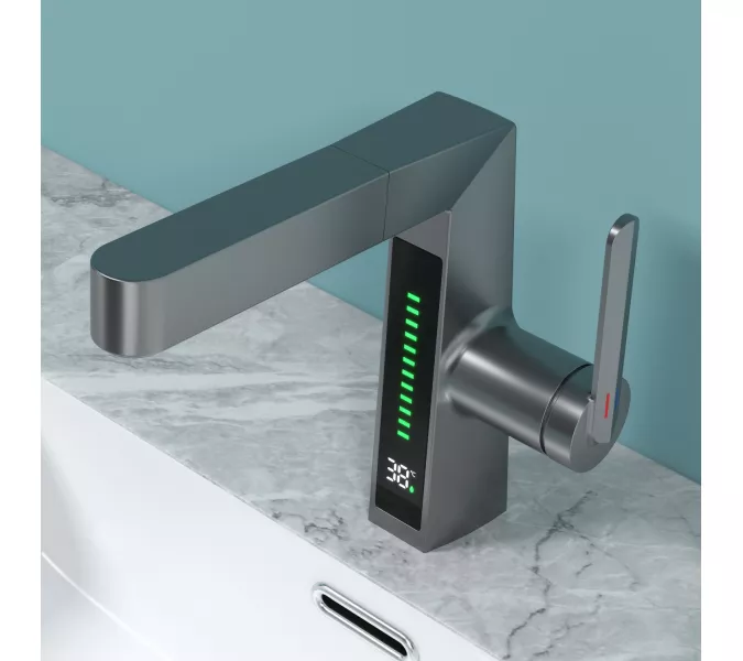 Смеситель для раковины Black&White SD3029GM, Выбрать цвет: Оружейная сталь, изображение 2