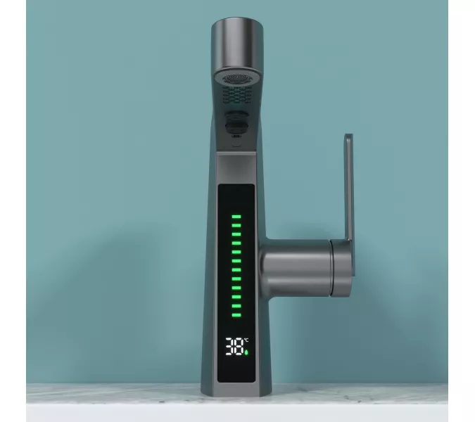 Смеситель для раковины Black&White SD3029GM, Выбрать цвет: Оружейная сталь, изображение 6