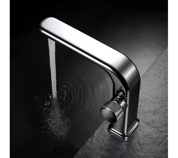 Смеситель для раковины Black&White U7640, Выбрать цвет: Хром, изображение 2