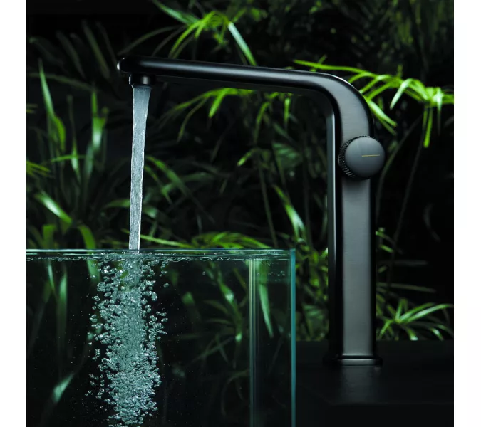 Смеситель для раковины Black&White U7640GM, Выбрать цвет: Оружейная сталь, изображение 3