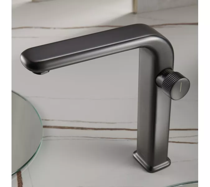 Смеситель для раковины Black&White U7640GM, Выбрать цвет: Оружейная сталь, изображение 2