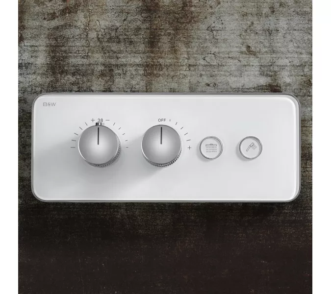 Встроенная душевая система Black&White U7646, Выбрать цвет: Хром, изображение 2