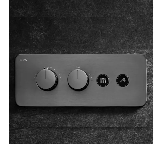 Встроенная душевая система Black&White U7646GM, Выбрать цвет: Оружейная сталь, изображение 2