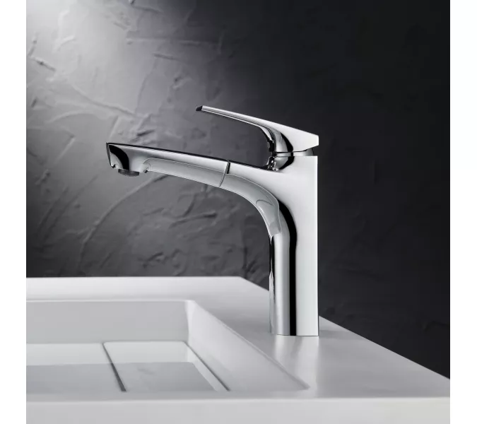 Смеситель для раковины Black&White UK7901C, Выбрать цвет: Хром