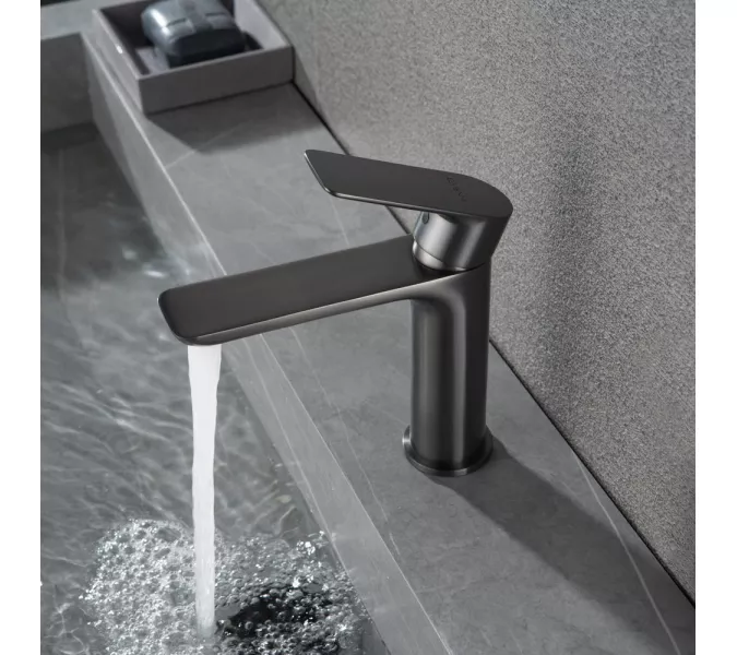 Смеситель для раковины Black&White UK8301B, изображение 2