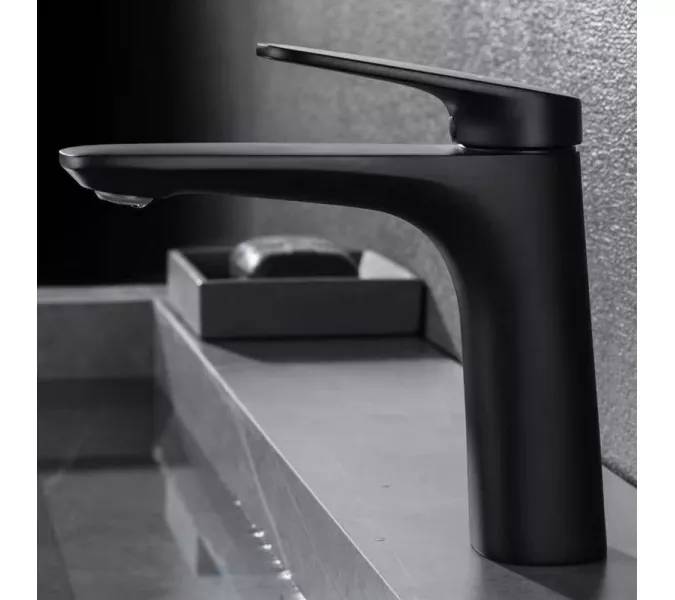 Смеситель для раковины Black&White UK8701MG, Выбрать цвет: Черный, изображение 3