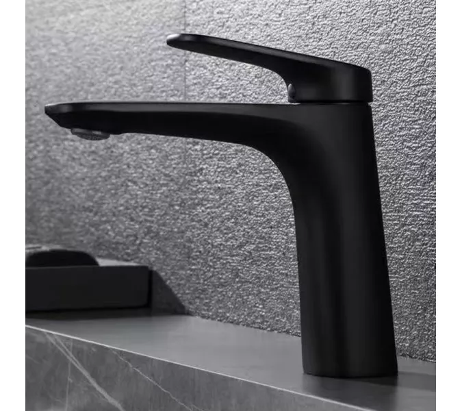 Смеситель для раковины Black&White UK8701MG, Выбрать цвет: Черный, изображение 4
