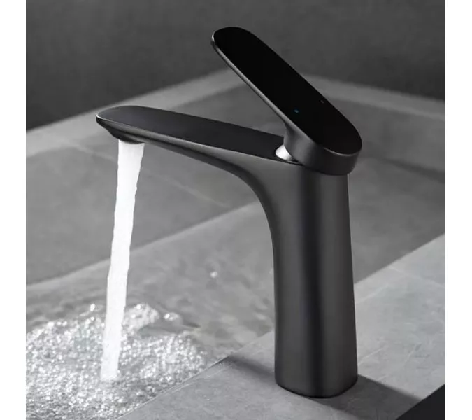 Смеситель для раковины Black&White UK8701MG, Выбрать цвет: Черный, изображение 6