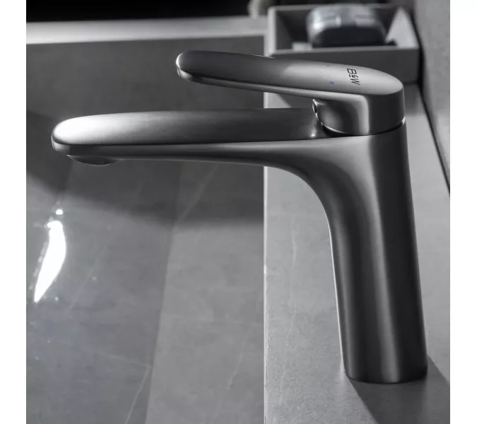 Смеситель для раковины Black&White UK8701MG, Выбрать цвет: Оружейная сталь, изображение 4