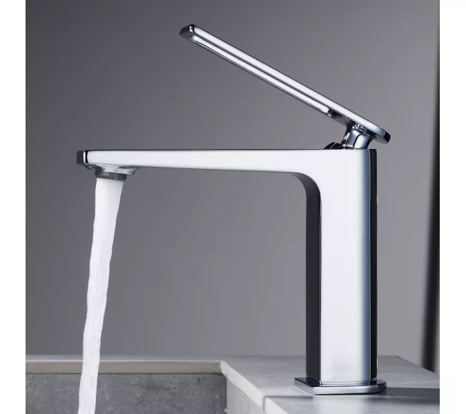 Смеситель для раковины Black&White UK9901C, Выбрать цвет: Хром, изображение 7