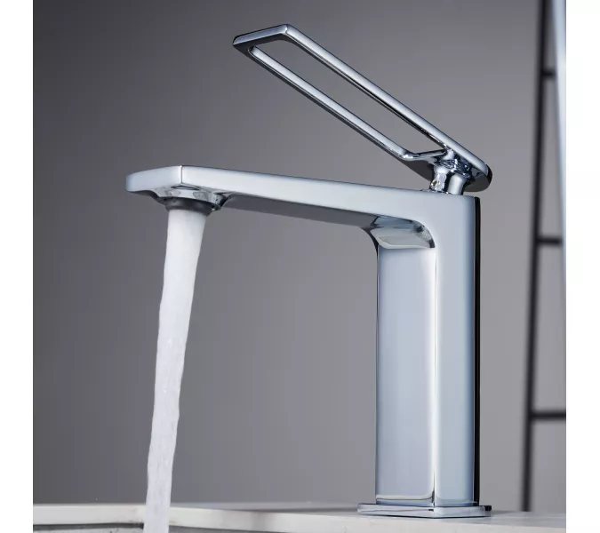 Смеситель для раковины Black&White UK9901C, Выбрать цвет: Хром, изображение 5