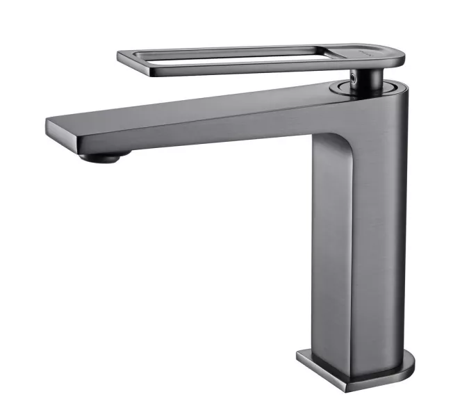 Смеситель для раковины Black&White UK9901MG, Выбрать цвет: Оружейная сталь, изображение 7