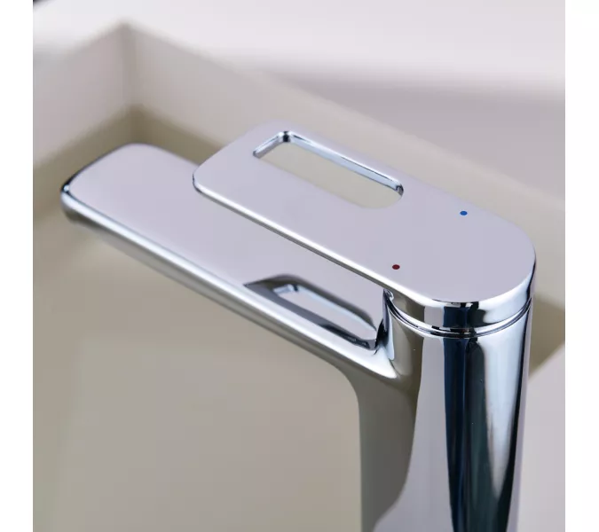 Смеситель для раковины Black&White GF-7103-С, Выбрать цвет: Хром, изображение 4