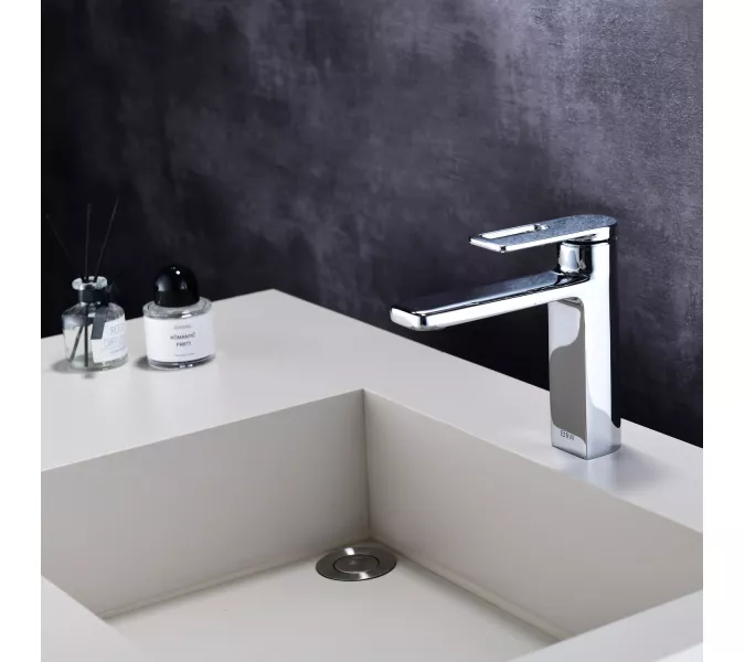 Смеситель для раковины Black&White GF-7103-С, Выбрать цвет: Хром, изображение 7