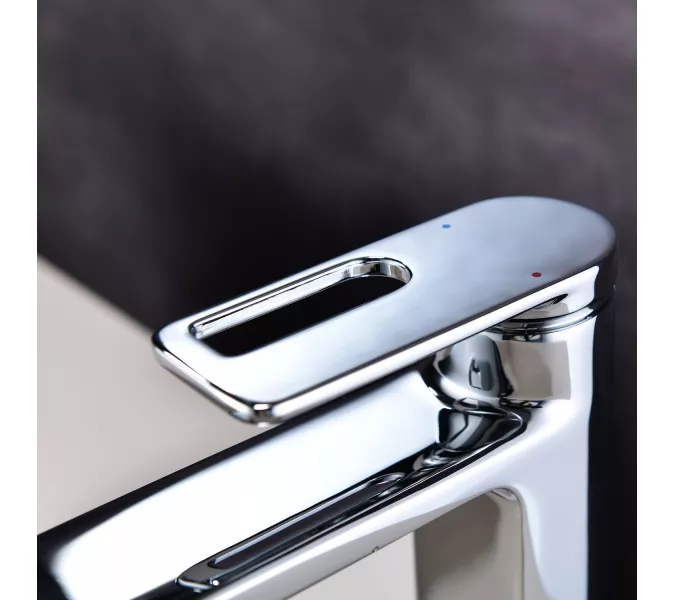 Смеситель для раковины Black&White GF-7103-С, Выбрать цвет: Хром, изображение 3