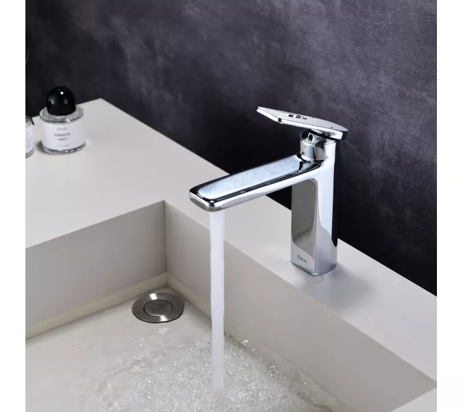 Смеситель для раковины Black&White GF-7103-С, Выбрать цвет: Хром, изображение 6