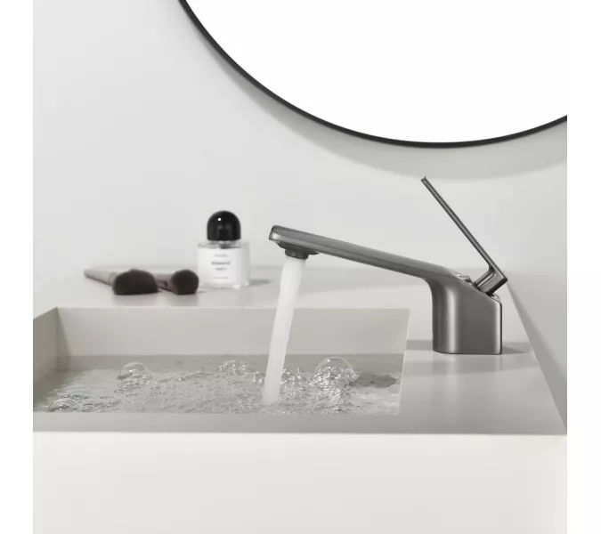 Смеситель для раковины Black&White GF-7104-GM, Выбрать цвет: Оружейная сталь, изображение 15